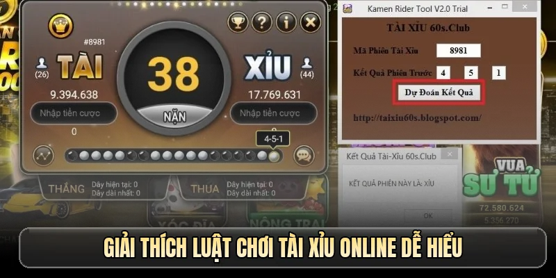Giải thích luật chơi tài xỉu online dễ hiểu
